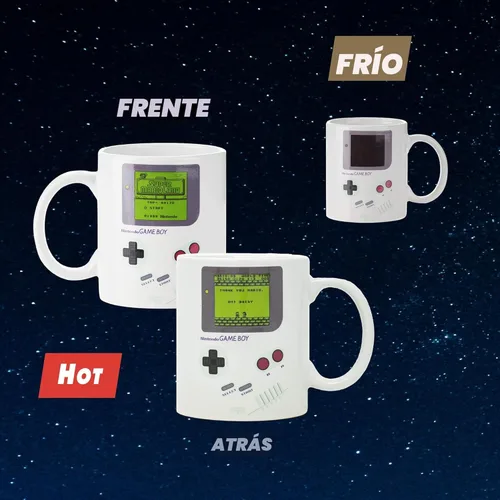Miniatura 2 de Paladone Gameboy Taza de Café que Cambia de Color con el Calor - Regalo para Jugadores, Nerds, Fanáticos de Nintendo Mario, Hombres y Entusiastas