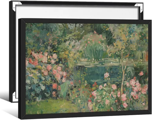 Miniatura 17 de Arte de pared de paisaje con flores silvestres y naturaleza, póster floral botánico retro, pinturas de plantas de cabaña, impresiones en lienzo