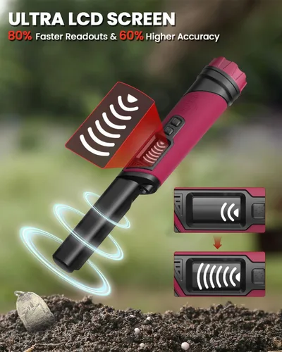 Miniatura 3 de DR.ÖTEK Detector de metales Pinpointer para adultos y niños, IP68 totalmente impermeable, detector de metales subacuático, puntero de mano