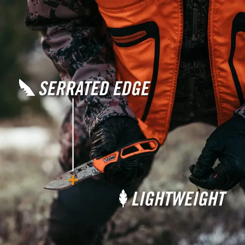 Miniatura 9 de Gerber Gear Randy Newberg EBS - Cuchillo de caza duradero y liviano con cuchillas intercambiables - Cuchillo premium para el campo