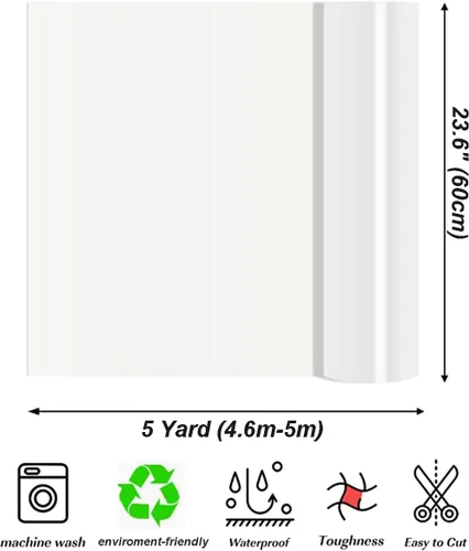 Miniatura 5 de CALCA Rollo de vinilo HTV blanco imprimible de transferencia de calor para impresora de inyección de tinta, rollo de transferencia de calor, vinilo