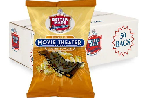 Miniatura 4 de Better Made Palomitas de maíz con sabor a queso especial, caja de 50 bolsas de 0.625 onzas (queso cheddar)
