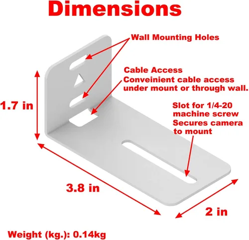 Miniatura 6 de Soportes de montaje en pared universales para cámara Wyze Pan V2, V3 y otras cámaras de interior, soportes de pared para cámaras pequeñas de casa
