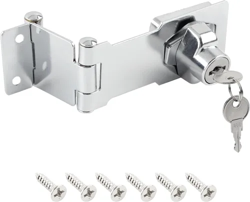 HOWDIA Cerradura de puerta con llave de 3 pulgadas, cerraduras de gabinete de acero inoxidable resistentes con llaves, apto para instalación de