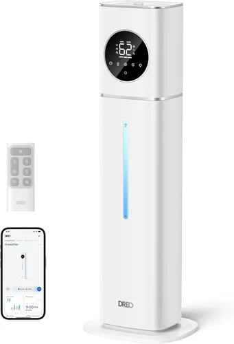 Miniatura 10 de DREO HM735S - Humidificador inteligente de 11 L, habitación grande, 700 pies cuadrados, humidificadores de aire de niebla fría 100H para dormitorio