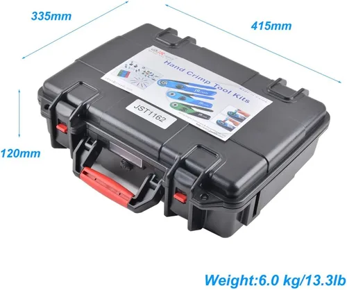 Miniatura 6 de JRready Kit de herramientas de prensado JST1162-ASF1 M22520 1 01 crimpadora NUEVO ASF1 Contactos sólidos ajustables Crimpadora para rango de cables
