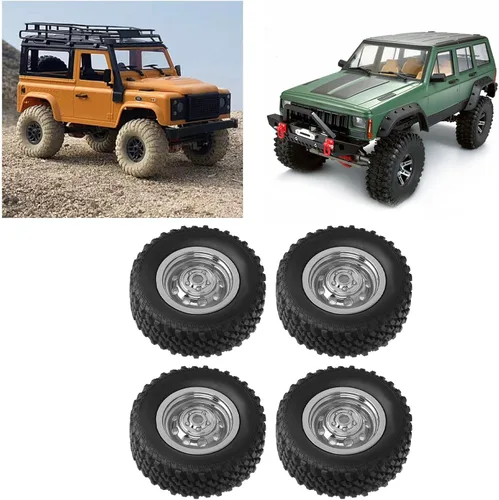 Miniatura 6 de Neumáticos de automóvil a control remoto, juego de 4 piezas de goma duradera, neumáticos de repuesto para vehículos RC, MN78 112 compatibles