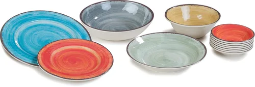 Miniatura 7 de Carlisle FoodService Products Mingle Cuenco de Plástico Reutilizable Cuenco de Cereales con Estilo de Cerámica para Hogar y Restaurante, Melamina