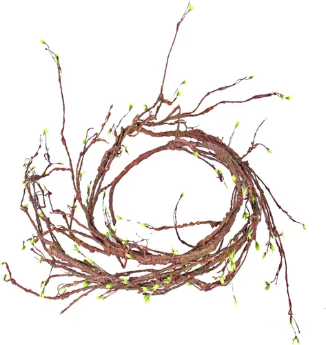 300cm/118in colgante de pared artificial de cerezo ramas tronco flexible ramitas ratán liana plantas falsas para el hogar, boda, jardín, habitación,