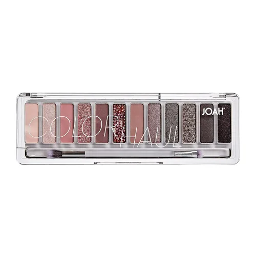 Miniatura 2 de JOAH Color Haul Paleta de sombras de ojos, kit de maquillaje de ojos de tamaño de viaje, sombra de ojos mate y brillante, maquillaje coreano, 12