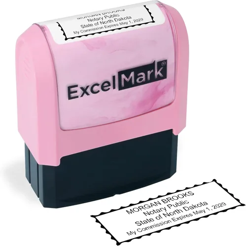 Miniatura 47 de ExcelMark Sello Notarial para los 50 Estados - Sello Oficial del Estado - Texas Negro