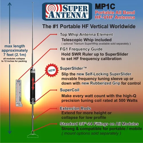 Miniatura 2 de MP1C All Band HF VHF - Radio de jamón portátil MP1