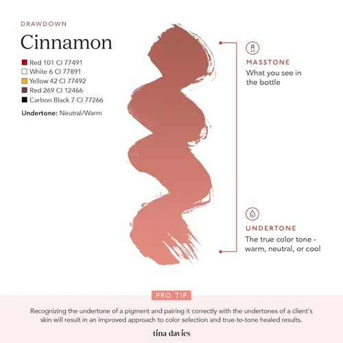 Miniatura 7 de Pigmentos profesionales para labios de Tina Davies Envy & Lust - Maquillaje labial permanente - Colores que cicatrizan fieles al tono - Alta Canela