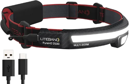 Miniatura 13 de OPTIMAL VENTURES LITEBAND PRO - Linterna frontal LED recargable multihaz, 1000 lúmenes, haz ancho de 210° + punto enfocado, compatible con casco