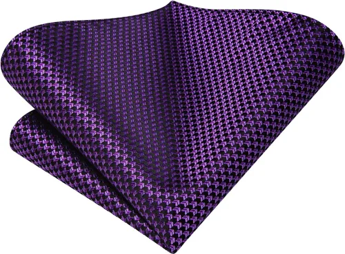 Miniatura 255 de Dubulle Corbata tejida de cachemira para hombre y gemelos de pañuelo para hombre, conjunto de gemelos para boda formal y negocios