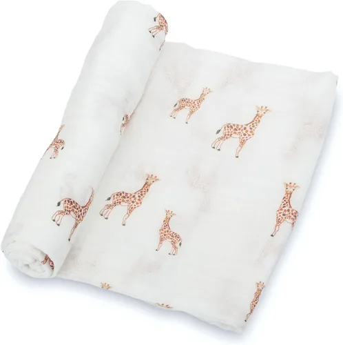 Miniatura 16 de LollyBanks Manta para Envolver, Mantas de Muselina 100% Algodón para Niños y Niñas, Manta de Recepción para Recién Nacido Grande de 47 x 47