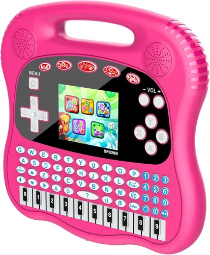 Miniatura 8 de Tableta de aprendizaje para niños, pantalla a color HD de 3.0 pulgadas, alfabeto, palabras, matemáticas, juegos, música, preescolar, electrónica