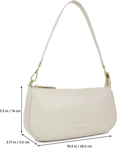Miniatura 4 de Barabum Bolso de mano clásico retro con cierre de cremallera para mujer