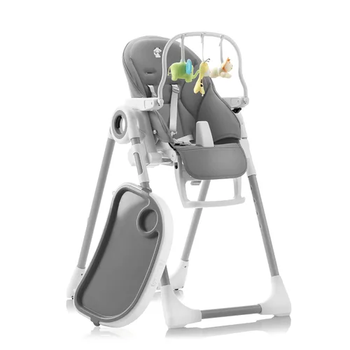 Miniatura 8 de Silla alta para bebé ajustable a 7 alturas diferentes - Sillas altas plegables para bebés y niños pequeños - Silla para comer de bebé - Azul Negro