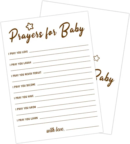 Miniatura 15 de 30 PCS Tarjetas de Predicciones y Consejos de Bebé Oso, Juego de Baby Shower para Niño Niña, Neutral de Género Fiesta de Revelación de Género