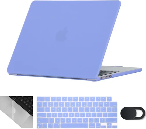 Miniatura 21 de Se7enline Compatible con MacBook Air 2024 de 15 pulgadas M4 M3 M2 A2941/A3114/A3241 Funda rígida para laptop Mac Air 15.3, cubierta protectora