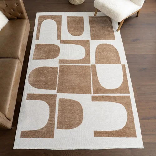 Miniatura 33 de Nuloom Versa Kirby - Alfombra de área color crema, 4 x 6 pies, azulejos, suave y acogedora, con alto tráfico, resistente a las manchas, fácil