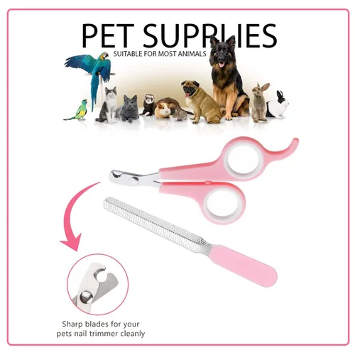 Miniatura 7 de Kit de aseo para mascotas pequeñas Crafterlife con cepillo desempañador, guante de masaje para el baño, peine para aseo de mascotas, cortaúñas