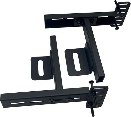 Juego de 2 soportes de cabecera para marco de cama de metal, soportes de extensión ajustables para cabecero y estribo, se adapta a cama individual,