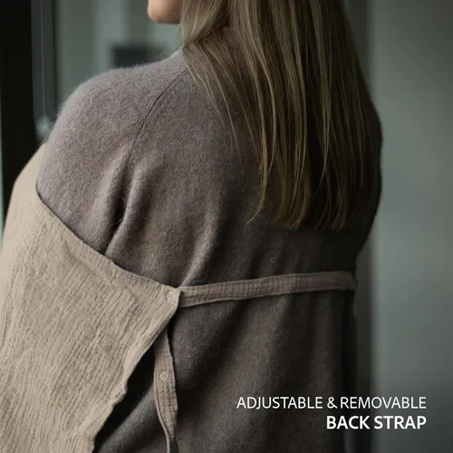 Miniatura 9 de Nilsa Cubierta de muselina 5 en 1 para lactancia materna y asiento de coche de bebé, funda transpirable para lactancia materna con aro rígido