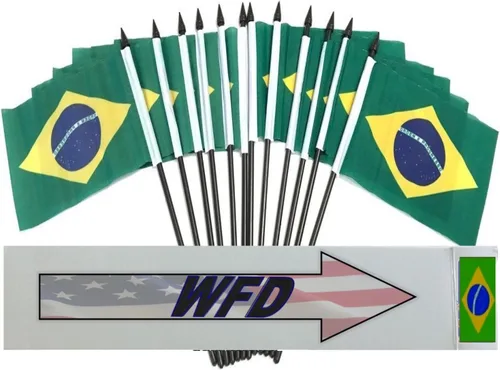 Miniatura 160 de World Flags Direct Banderas en miniatura de poliéster de Afganistán, paquete de 12, decoración de mesa de fiesta, desfiles, 4 x 6 pulgadas, verde