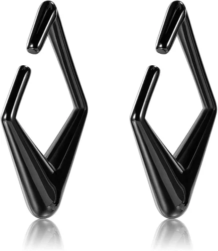 Miniatura 3 de KUBOOZ - Pesas para las orejas, expansores para estirar el lóbulo de la oreja, aretes pesados