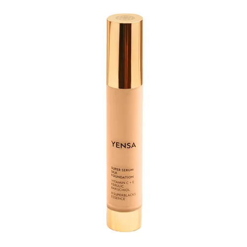 Miniatura 12 de YENSA Base de maquillaje de suero – Base de cobertura completa súper sedosa enriquecida con péptidos, vitamina C y ácido ferúlico para ayudar a