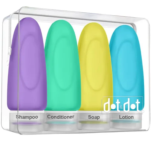 Miniatura 16 de Travel Pouches for Toiletries, 13 Pack TSA Approved Refillable Travel Liquid Pouches, Flat Travel Bottles for Toiletries, Reusable 3oz Portable