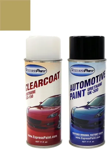 Miniatura 212 de Aerosol para pintura de retoque automotriz Mazda Miata, color beige metálico 11F, paquete todo incluido