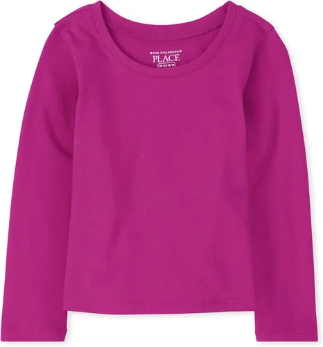 Miniatura 21 de The Children's Place - Camiseta básica de mangas largas para niñas, ideales para vestir debajo de otras prendas