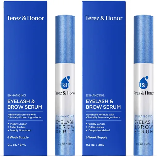Miniatura 10 de Terez & Honor Suero avanzado para mejorar pestañas y cejas (Paquete de dúo de suero para pestañas y cejas)