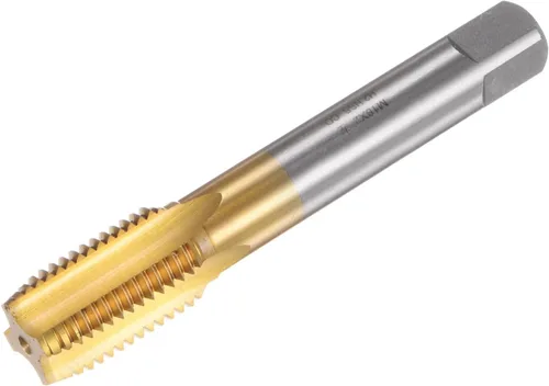 Miniatura 17 de uxcell Grifos de flauta rectos, M12 x 1.25 Mano izquierda métrica cubierta de titanio M35 cobalto de alta velocidad máquina de acero roscado roscado