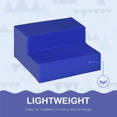 Miniatura 4 de Qaba Juego de espuma para niños pequeños y niños, fácil de limpiar, 4 piezas, suave escalador interior y seguro para niños para gatear o deslizarse