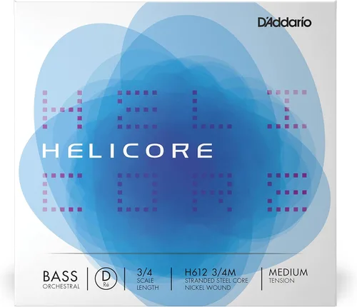 Miniatura 21 de D'Addario Helicore Orchestral Bass Single A String, escala 3/4, tensión media