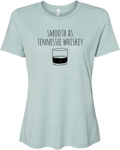 Miniatura 18 de Cute Women's Screen Printed Crew Neck Tee, Shirts With Sayings, Dusty Blue or Olive