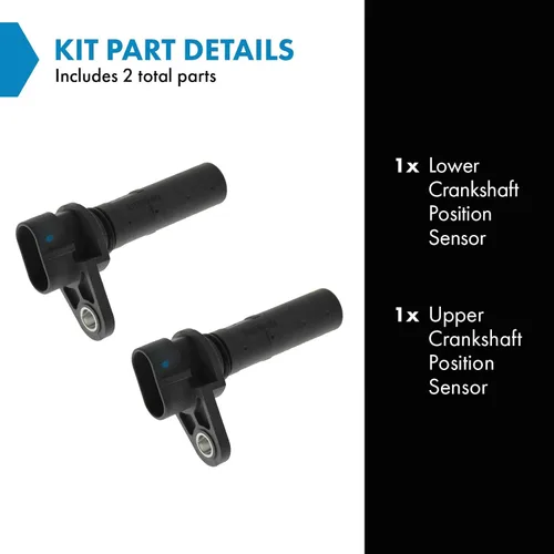 Miniatura 2 de TRQ Sensor de Posición Superior e Inferior del Cigüeñal Compatible con Cadillac DeVille 2000-2005 Eldorado 2000-2002 Seville 2001-2003 Oldsmobile