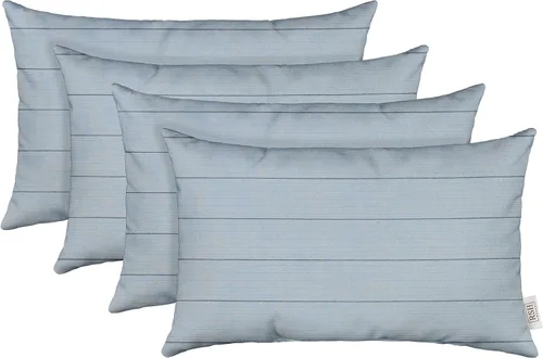 Miniatura 63 de RSH DECOR: Sunbrella - Juego de 4 almohadas lumbares, 20 x 12 pulgadas, tela de rendimiento resistente al agua y a la decoloración, fundas