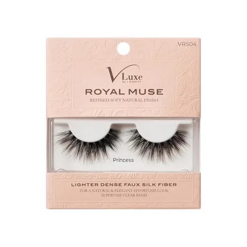 VLuxe - Pestañas postizas, pestañas de tira Royal Muse, lujosas pestañas esponjosas y esponjosas, volumen y rizo súper naturales, ligeras y cómodas