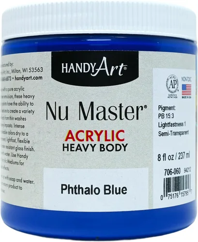 Miniatura 23 de Handy Art Nu Master - Pintura acrílica de cuerpo pesado, 8 onzas, carmesí Alizarin