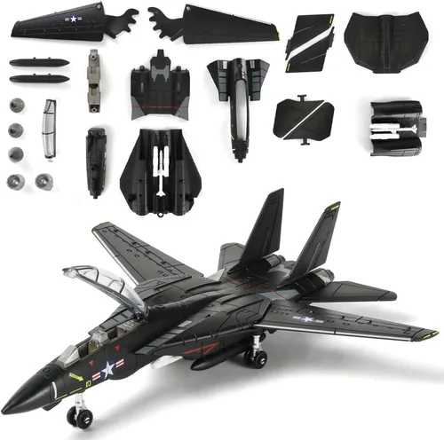 Miniatura 16 de Escala 1:72 F-14 Tomcat Fighter Jet Kit de Modelo de Construcción Rápida de Plástico F14 Juguete Divertido de Ensamblaje de Avión Modelo de Aeronave