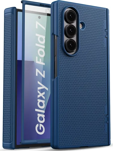 Miniatura 11 de Funda para Samsung Galaxy Z Fold 7 con Protección de Bisagra y Protector de Pantalla, Diseño Delgado de PC Duro Resistente a Golpes 360° Funda