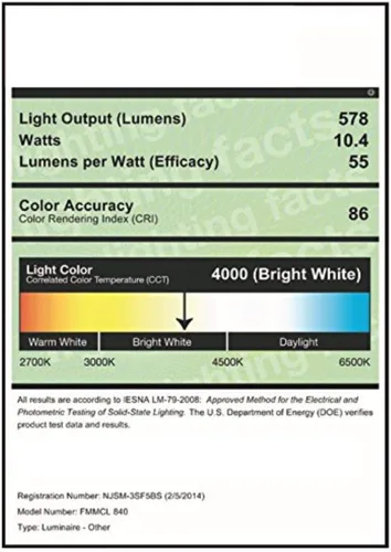 Miniatura 6 de Lithonia Lighting Luz de techo LED de montaje empotrable de 7 pulgadas con sensor de movimiento, 120 voltios, 10 vatios, clasificada para zonas