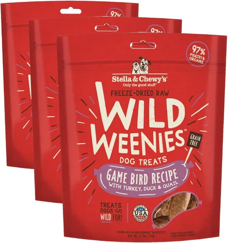 Miniatura 23 de Stella & Chewy's Golosinas para perros Wild Weenies crudas liofilizadas – Golosinas de entrenamiento con alto contenido de proteínas para perros