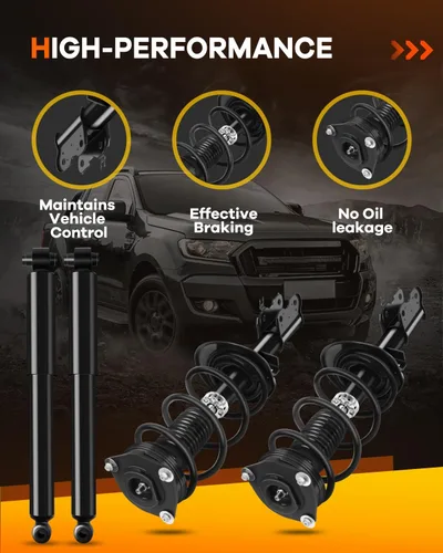 Miniatura 4 de Amortiguadores OCPTY para Nissan 11733 11734 349097, amortiguadores de resorte de puntal delantero trasero completo para Nissan Rogue Quick Struts
