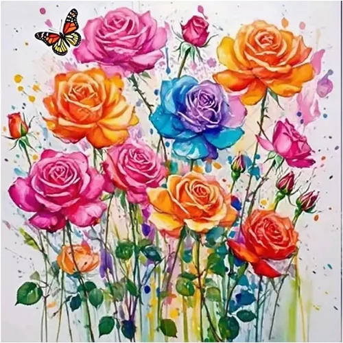 Miniatura 14 de hill froeistung Kits de Pintura de Diamantes 5D de Flores para Adultos, Arte de Diamantes en Vasos para Principiantes, Pintura de Arte de Diamantes